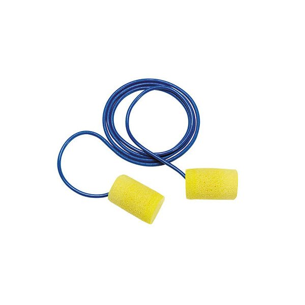 EARPLUGS CLASSIC PLUG WITH CORD, 100/BX - Corded Earplugs